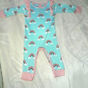 Paris Hilton One Piece Rainbow Dreams Romper 18 Months (Runs Sm)